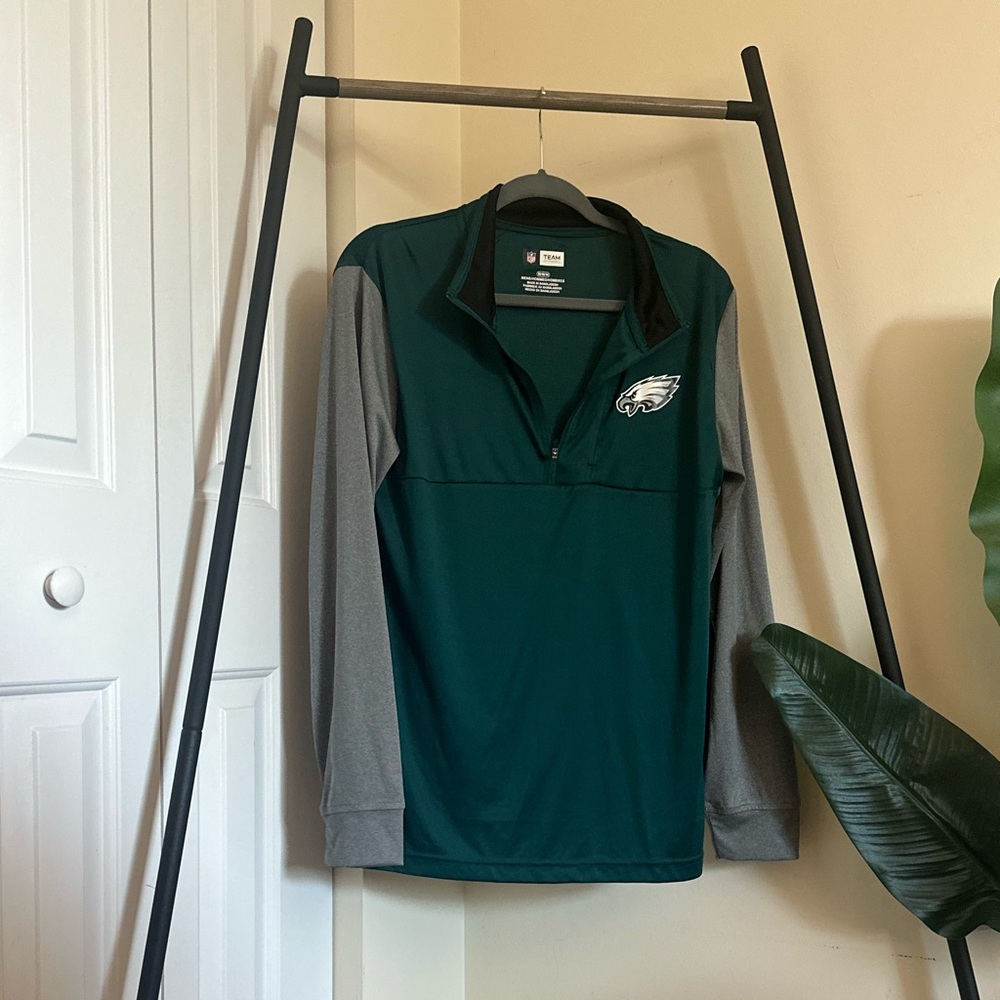 Eagles Green Quarter Zip